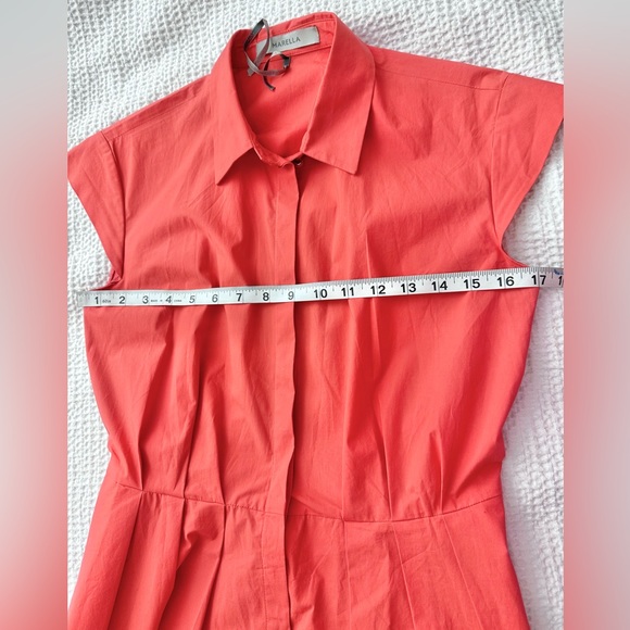 Marella cap sleeve pleated midi dress - Picture 8 of 12